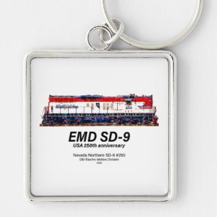 Chaveiro Locomotiva EMD SD-9 USA Aniversário de 250 anos Pa