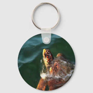 Chaveiro Loggerhead Sea Turtle Artistic Portrait