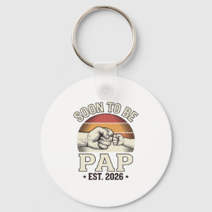 Chaveiro Logo de Soco de Bebê Vintage para Futuro Papai 202