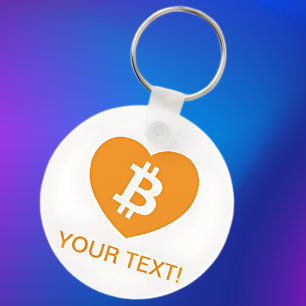 Chaveiro Logotipo Bitcurrency in Heart