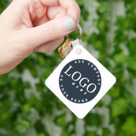 Chaveiro Logotipo comercial e Endereço de devolução Empresa