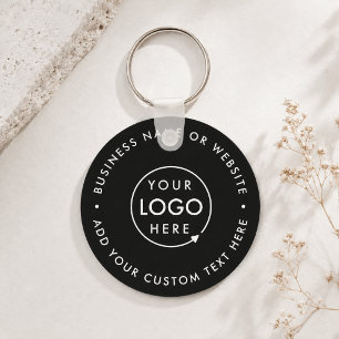 Chaveiro Logotipo comercial Na moda preto moderno profiss