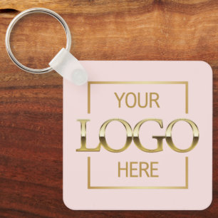 Chaveiro Logotipo Comercial Personalizado & Código QR de Br