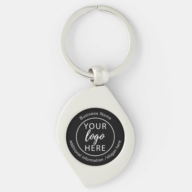 Chaveiro Logotipo Comercial Personalizado Simples (Frente)