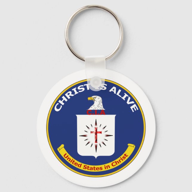 Chaveiro Logotipo "Cristo Vivo" da CIA (Frente)