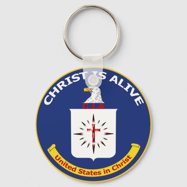 Chaveiro Logotipo "Cristo Vivo" da CIA (Frente)