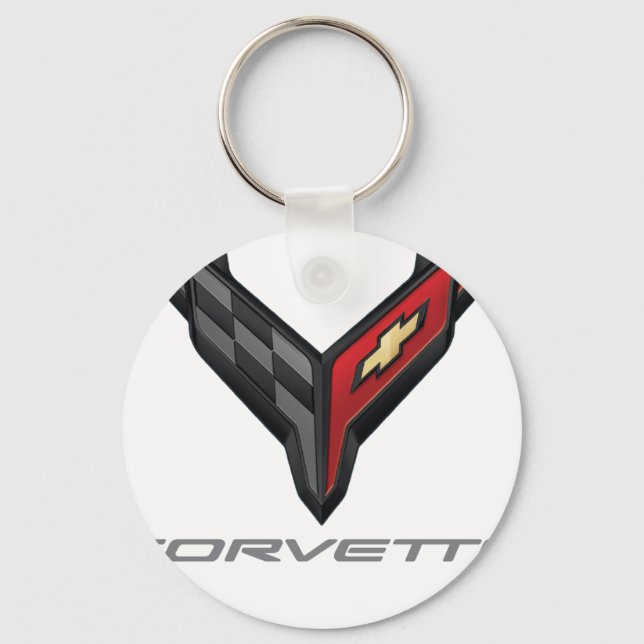 Chaveiro logotipo da corvette 3 (Frente)