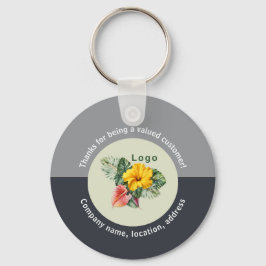 Chaveiro Logotipo da empresa Obrigado Fornecimento pelo cli