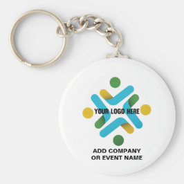 Chaveiro Logotipo da empresa ou evento comercial Seu texto