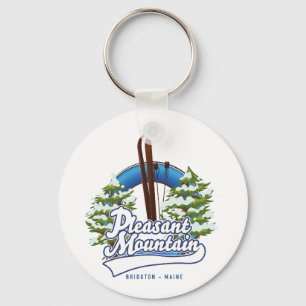 Chaveiro logotipo da Pleasant Mountain Ski Bridgton.