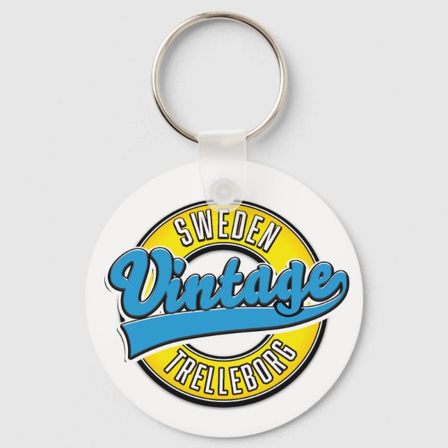 Chaveiro Logótipo da Suecia de Trelleborg (Frente)