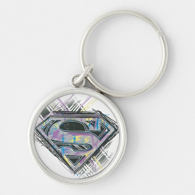 Chaveiro Logotipo da Supergirl Scribbles (Frente)
