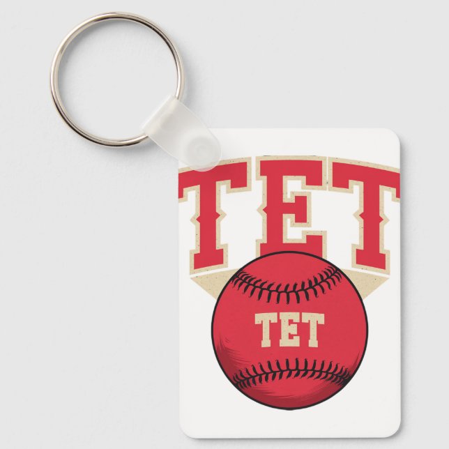 Chaveiro Logotipo de Baseball TET (Frente)