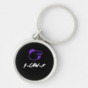 Chaveiro Logotipo de Corvo Engraçado F-Caw-F – Caws Para At