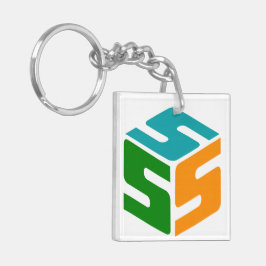 Chaveiro Logotipo de cubo S