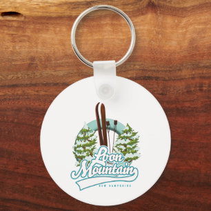 Chaveiro logotipo de esqui Loon Mountain New Hampshire