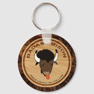 Chaveiro Logotipo de Fazenda Badass Bison