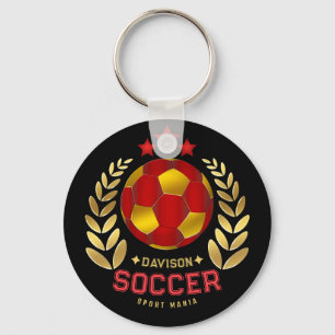Chaveiro Logotipo de Futebol Nome Personalizado