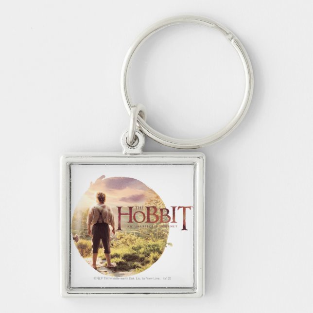 Chaveiro Logotipo de Hobbit com BILBO BAGGINS™ traseiro (Frente)