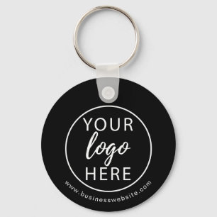 Chaveiro Logotipo de Negócios Simples com Personalização de