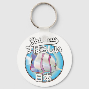 Chaveiro logotipo de peixe anjo Fabuloso Japão