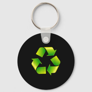 Chaveiro Logotipo de reciclagem Símbolo de reciclagem Dia d