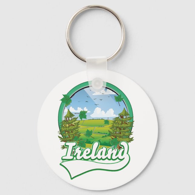 Chaveiro logotipo de viagem Irlanda (Frente)