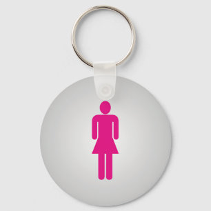 Chaveiro Logotipo do banheiro das mulheres
