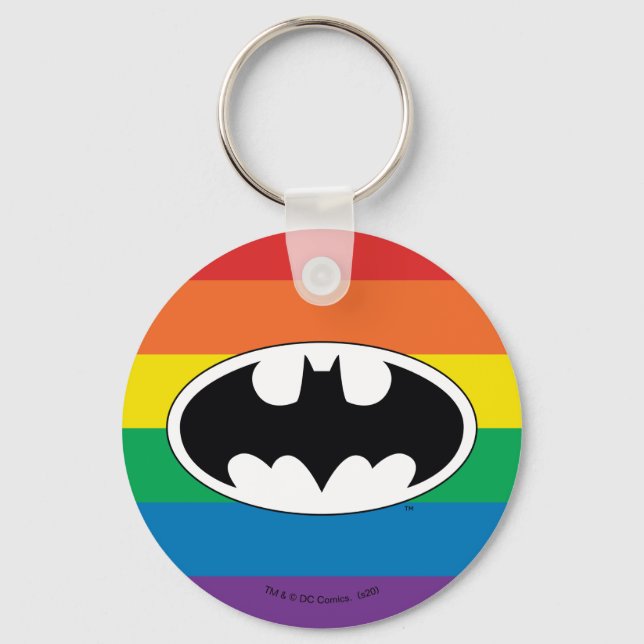 Chaveiro Logotipo do Batman Rainbow (Frente)