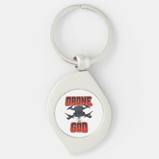 Chaveiro logotipo do Drone God (Frente)