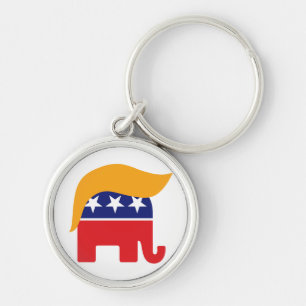 Chaveiro Logotipo do Elefante Republicano Donald Trump com 