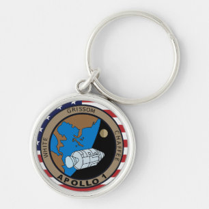 Chaveiro Logotipo do Patch da Missão Apollo 1