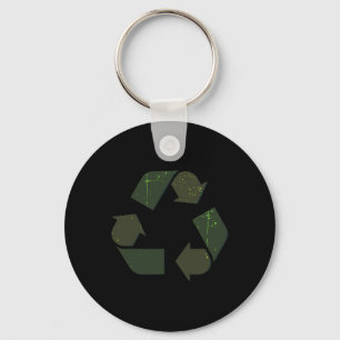 Chaveiro Logotipo do reciclagem Figurino Dia da Terra Ofert