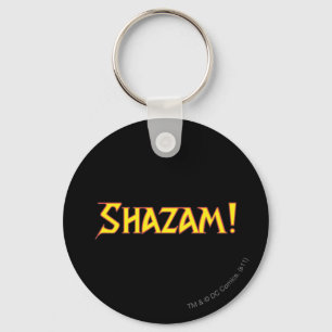 Chaveiro Logotipo do Shazam Amarelo/Vermelho