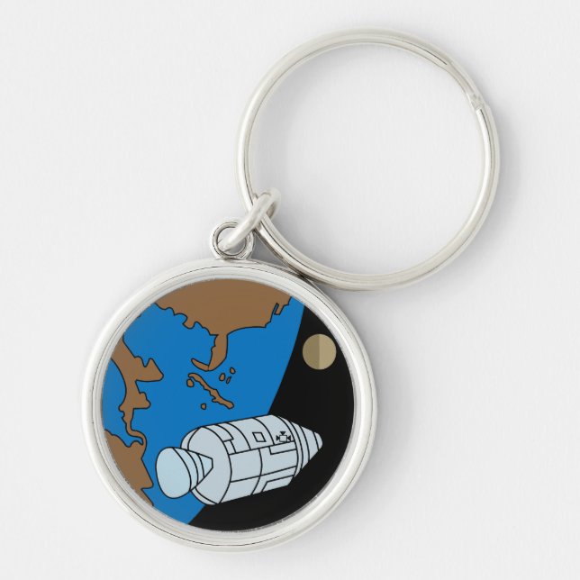 Chaveiro Logotipo do Símbolo da Missão Apollo 1 (Frente)