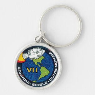 Chaveiro Logotipo do Símbolo da Missão da NASA Apollo 7