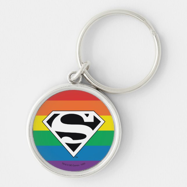 Chaveiro Logotipo do Super-Homem Rainbow (Frente)