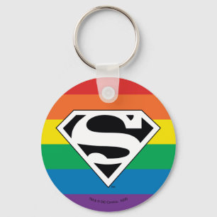 Chaveiro Logotipo do Super-Homem Rainbow