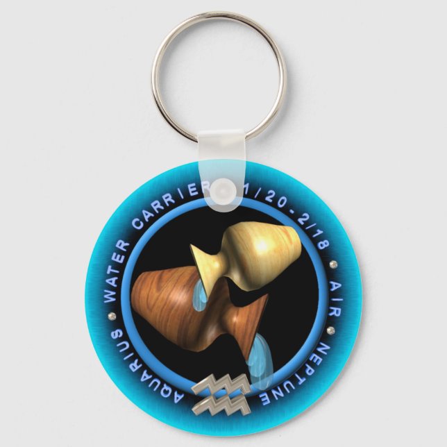 Chaveiro Logótipo do Valxart Aquarius zodiac (Frente)