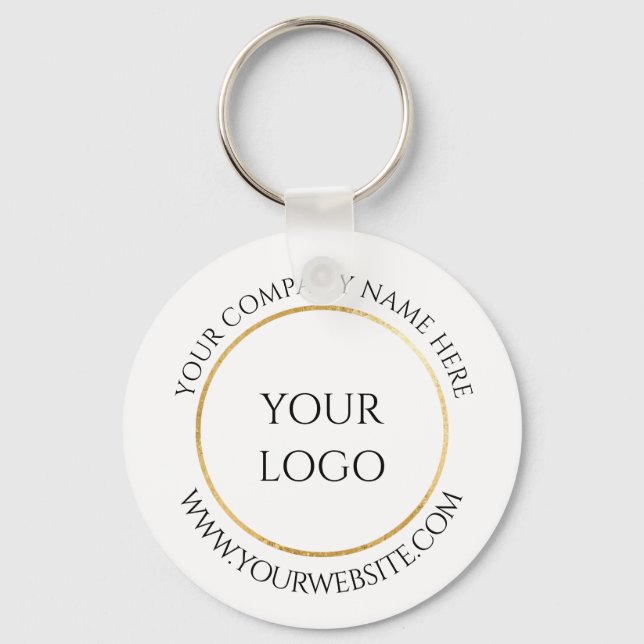 Chaveiro Logotipo Empresarial Personalizado da Empresa (Frente)