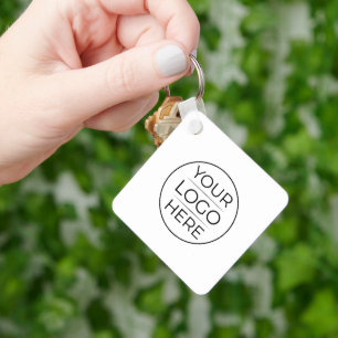 Chaveiro Logotipo Empresarial Redondo Moderno Personalizado