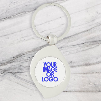 Chaveiro Logotipo Empresarial Simples Branco