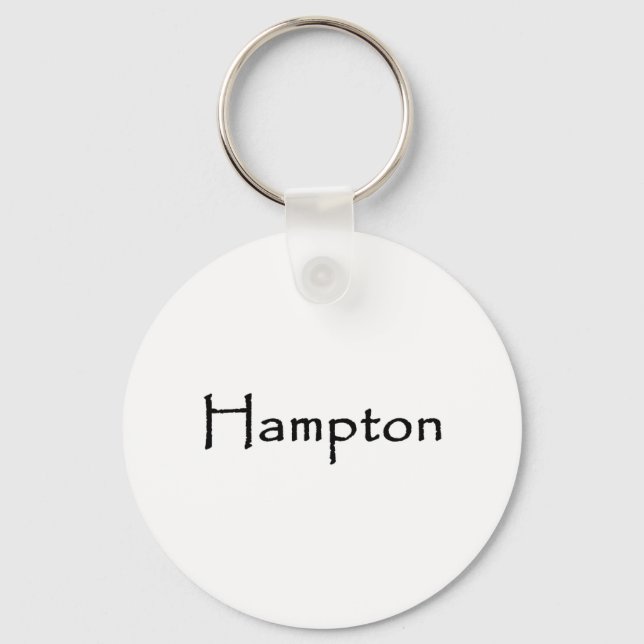 Chaveiro Logotipo Hampton Text (Frente)