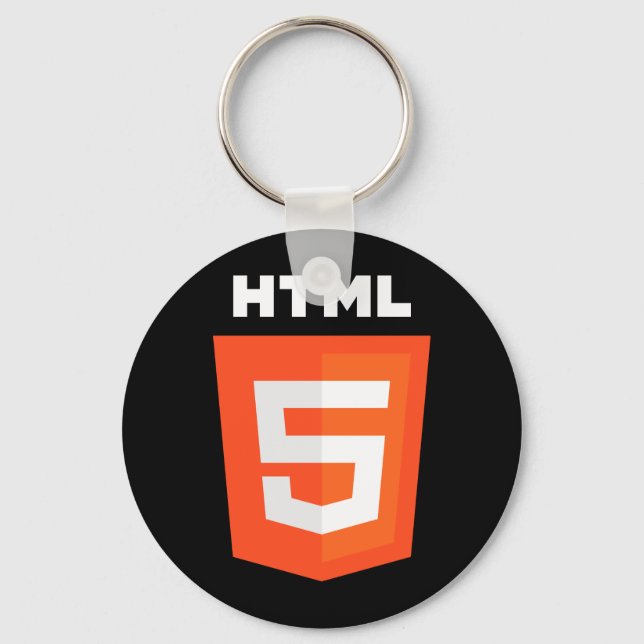 Chaveiro Logotipo HTML 5 (Frente)