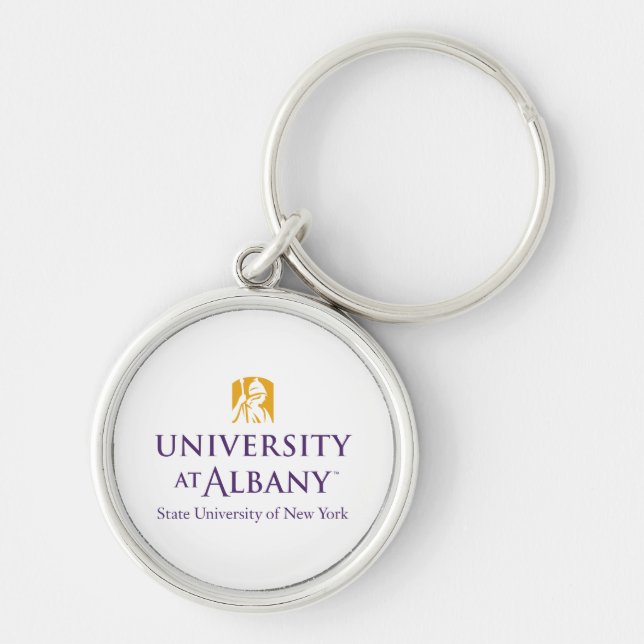 Chaveiro Logotipo Icônico da Universidade de Albany (Frente)