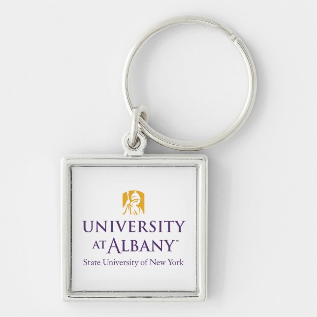 Chaveiro Logotipo Icônico da Universidade de Albany (Frente)