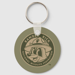 Chaveiro Logotipo Khaki do rick da guarda florestal do rick