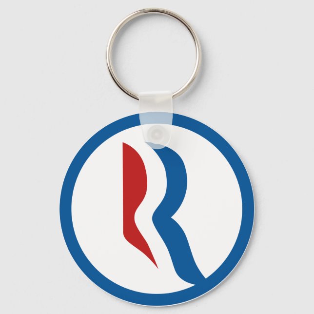 Chaveiro Logotipo Mitt Romney "R" (Frente)