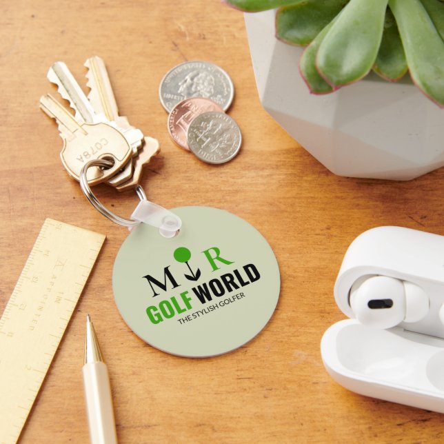 Chaveiro Logotipo moderno para um Golfer (Mesa)