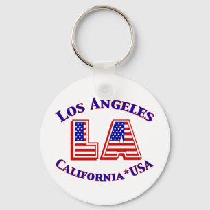 Chaveiro Logotipo Patriótico de Los Angeles USA